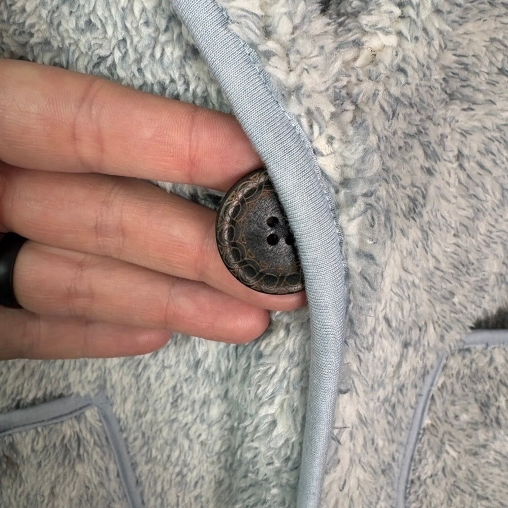 NWT SOFT SURROUNDINGS Most Wonderful Cardi Women's Small Blue Fleece Cardigan - Picture 4 of 9